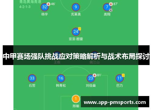 中甲赛场强队挑战应对策略解析与战术布局探讨